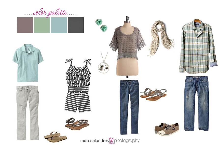 soft color clothing ideas for family photos with kids