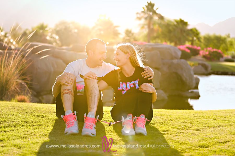 The perfect pair | Matching Nike shoes for engagement photos by Melissa Landres