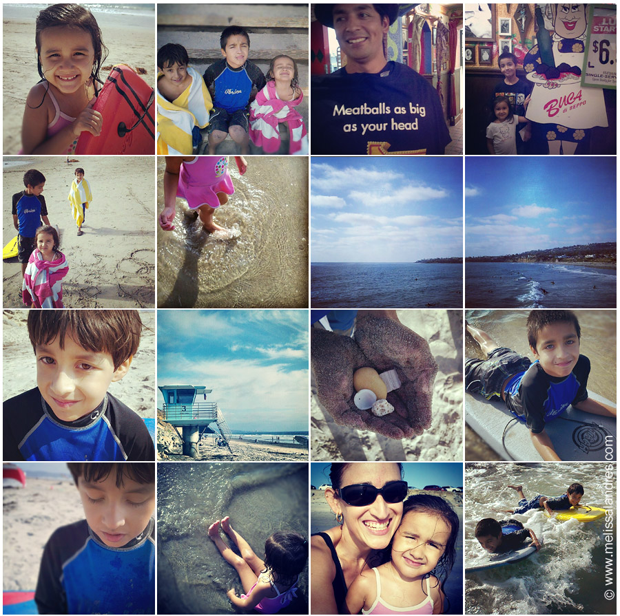 boogie boarding, San Diego, and mommy & daddy via Instagram