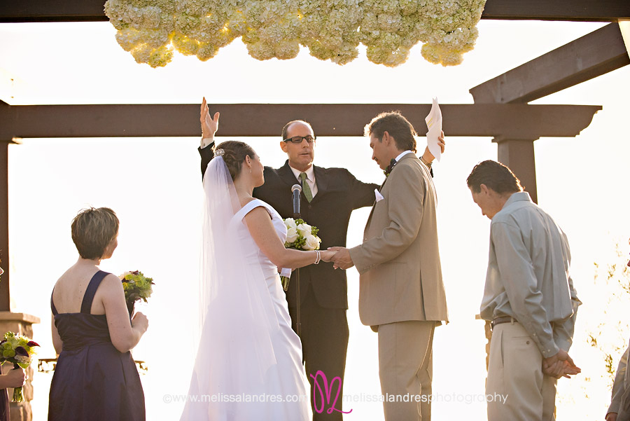 Wedding ceremony by Melissa Landres photography