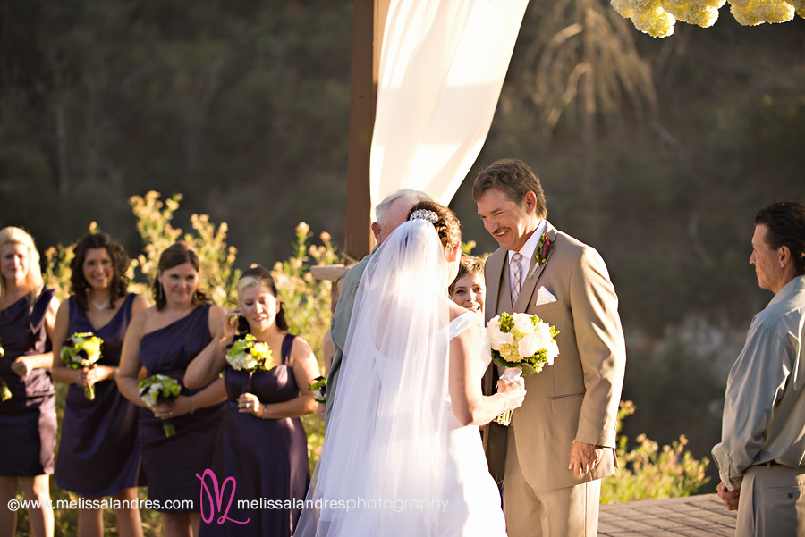 Wedding ceremony at Serendipity Wedding Gardens by Melissa Landres Photography