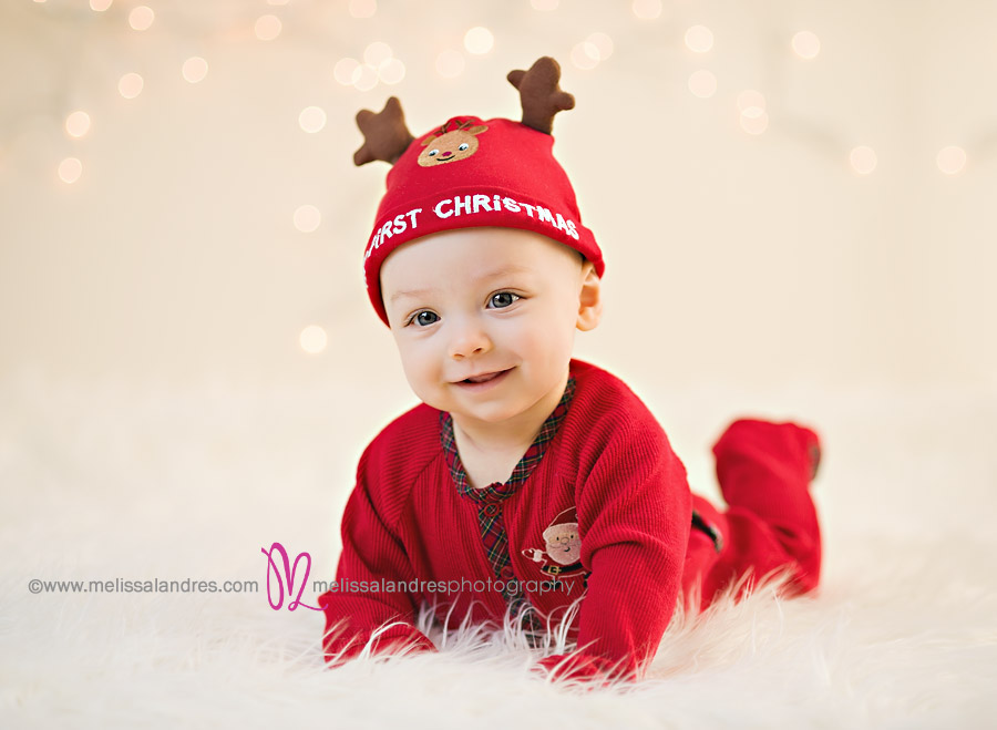 Baby's first Christmas photos