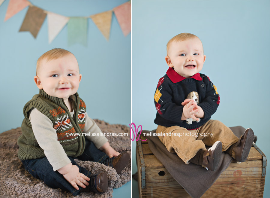 baby plan photo session with props for newborn baby boy