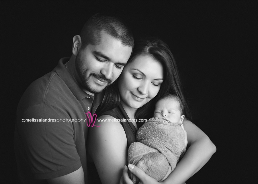 family portraits with brand new baby by Indio baby photographer Melissa Landres photography