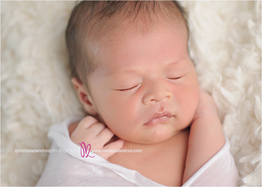 baby finally fell asleep for his portrait session
