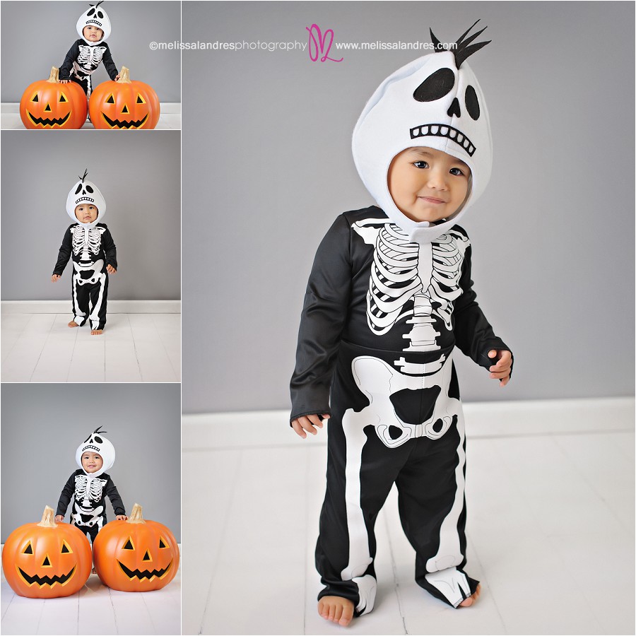 Halloween photos of the kids, baby's first year, baby's first Halloween, skeleton costume for baby