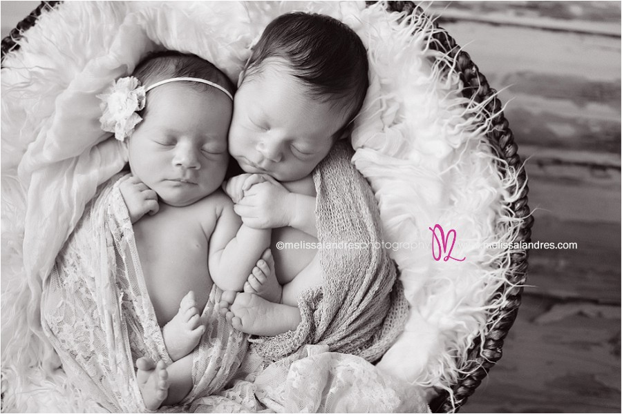 Newborn babies, holding hands, Indio-professional-newborn baby twins photography-Melissa-Landres_0029