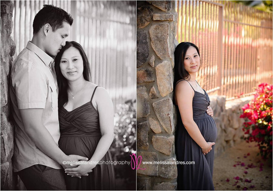 Beautiful outdoor maternity photo session Palm Desert by Melissa Landres photography