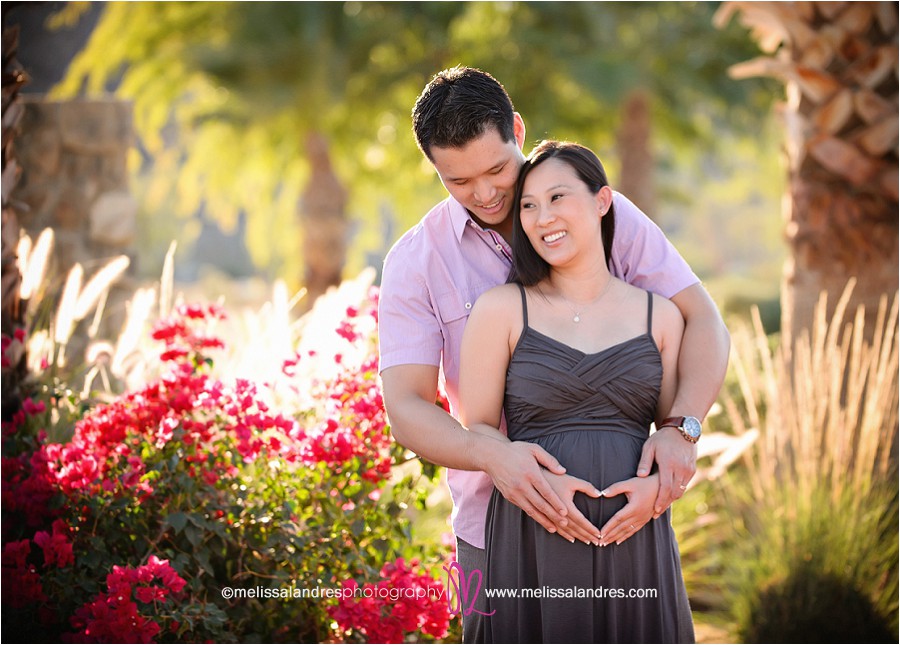Outdoor loving maternity photo session Palm Desert by Melissa Landres photography