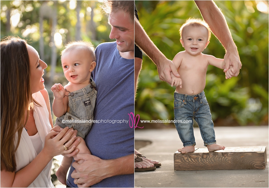 happy family photo session at the beach, San Diego CA 7 months old baby photo session