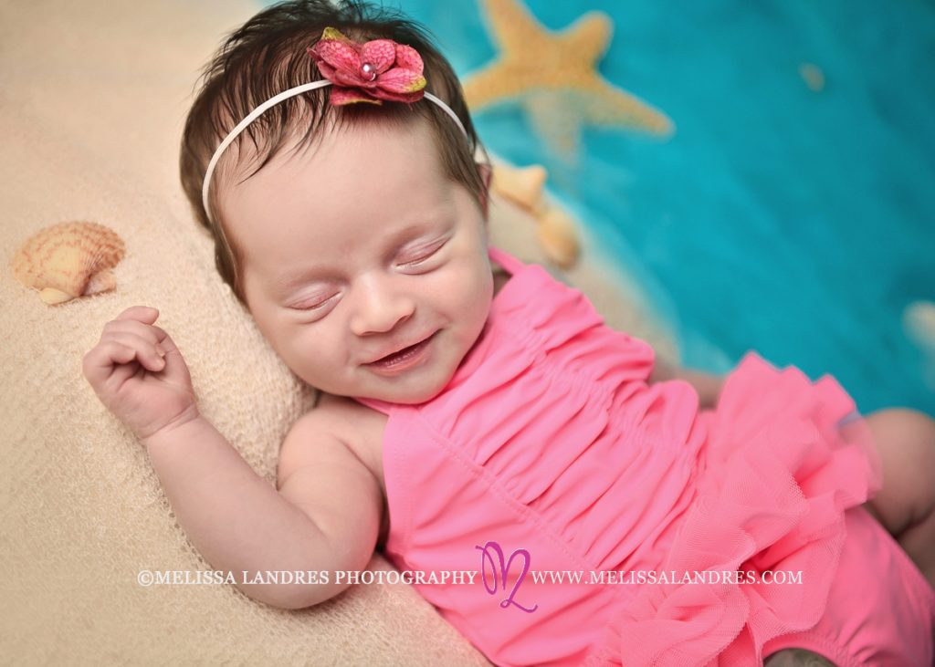 cutest beach baby newborn photos Melissa Landres photography